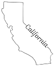 Outline of California with text