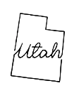 Utah outline with handwritten text